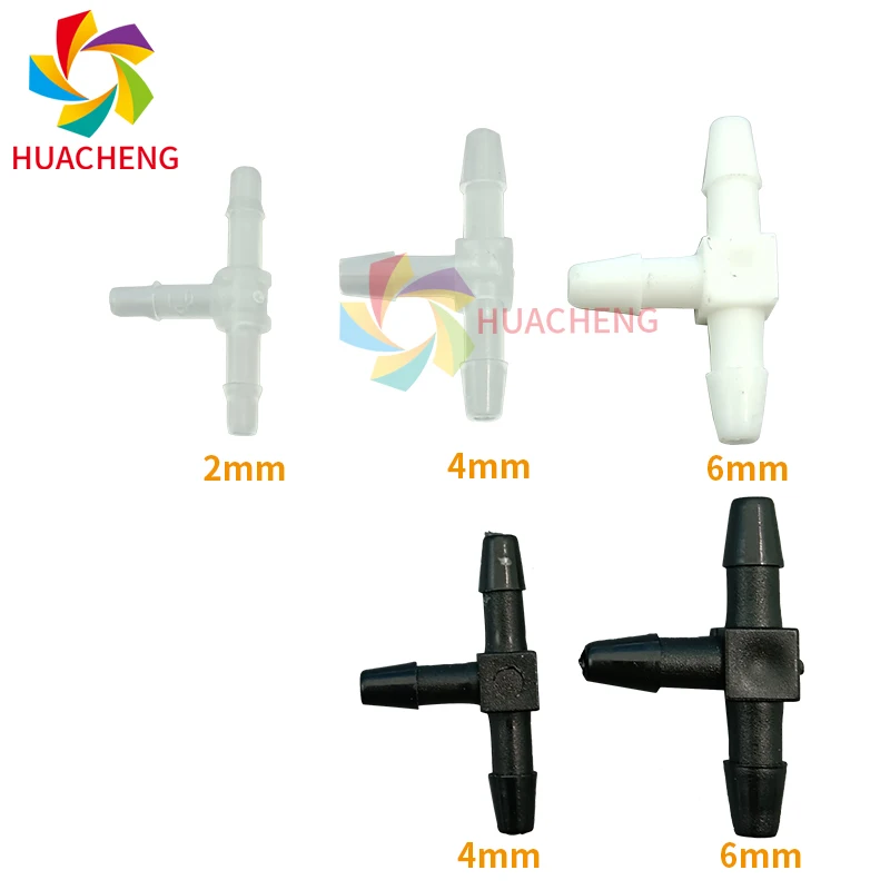 20Pcs/Pack Y/T Shape Ink Tube Connector 3 Ways Ink Hose Connector Damper Connecting Pipe for Large Format Printer