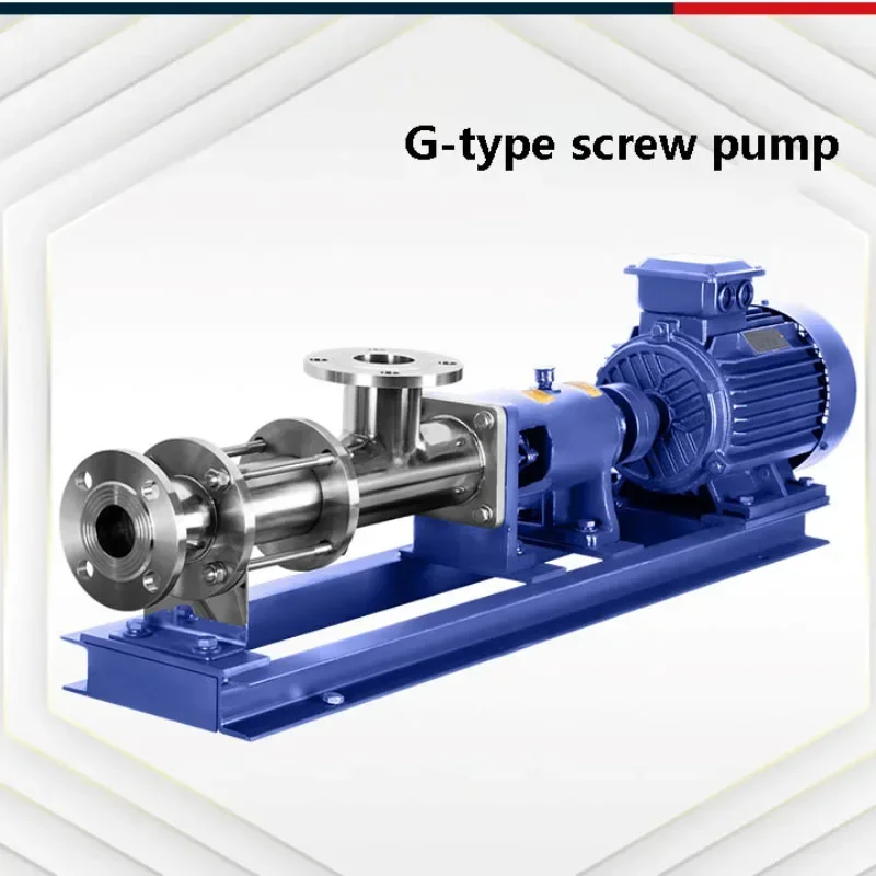 

Новый электрический одновинтовой насос типа G, коррозионностойкий толстый шламовый насос из нержавеющей стали G25-1, самовсасывающий шламовый винтовой насос