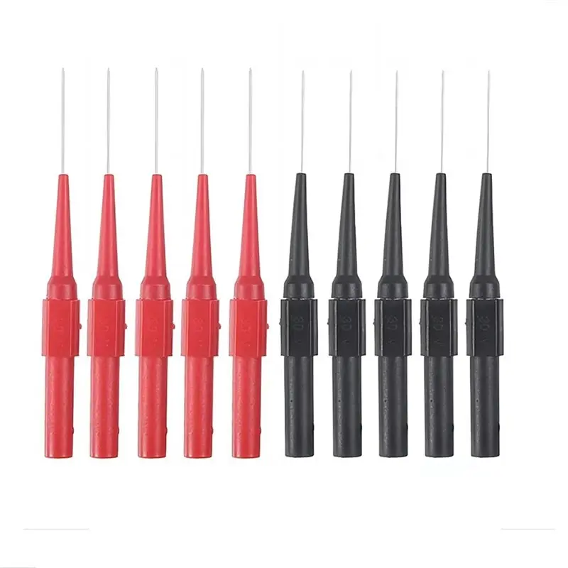 YANA50I 10Pcs Motorcycle Diagnostic Tool Multimeter Test Lead Extention Back Piercing Needle Tip Probes Car Test Probe