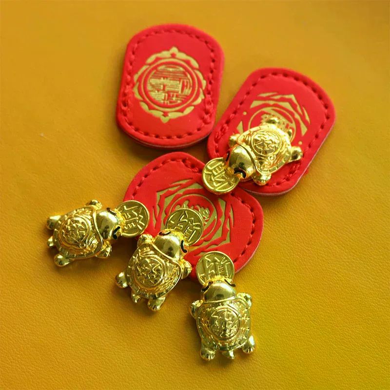 Wealth Turtle Fengshui Lucky Turtle Wallet Charm Money-biting Turtle Ornaments Decor Auspicious Turtle Statue Lucky