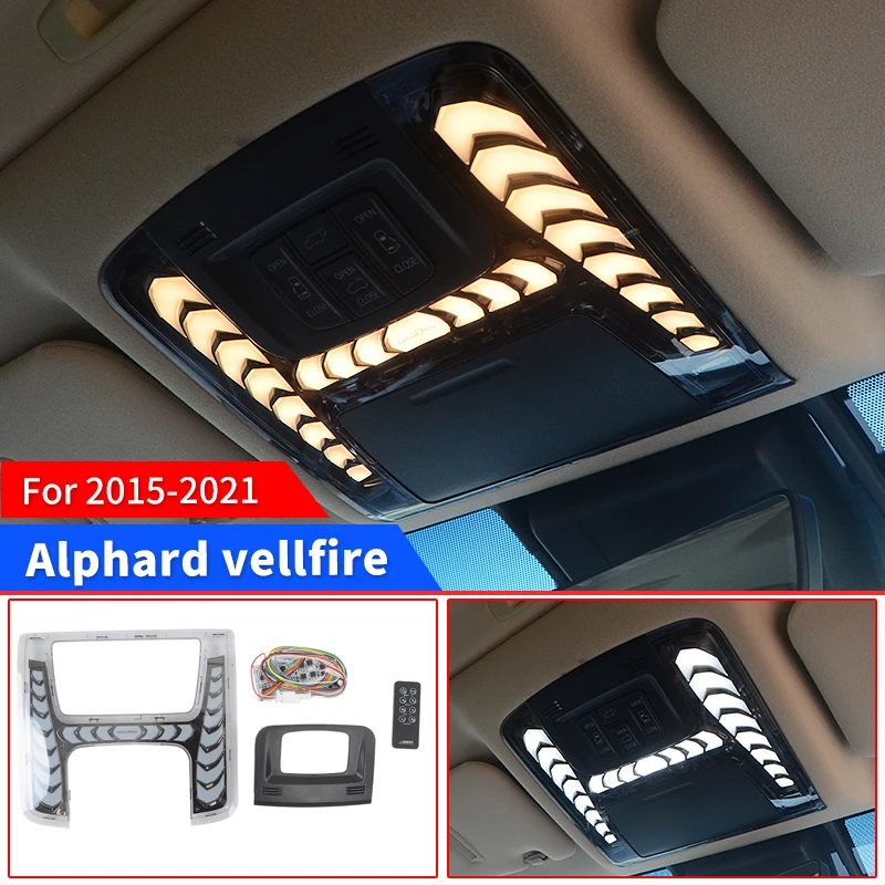 For Toyota Alphard Vellfire 30 Series 2015-2023 Interior Lighting Car Roof Ceiling LED Reading Light Modification Accessories