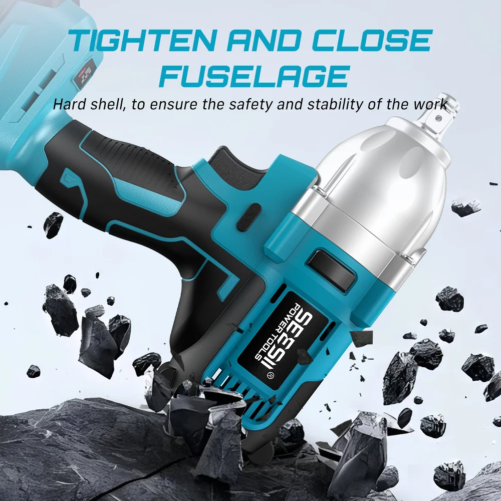 SEESII WH710 Pro 1200Нм Бесщет – обзор и цена Power Tools Impact Wrench