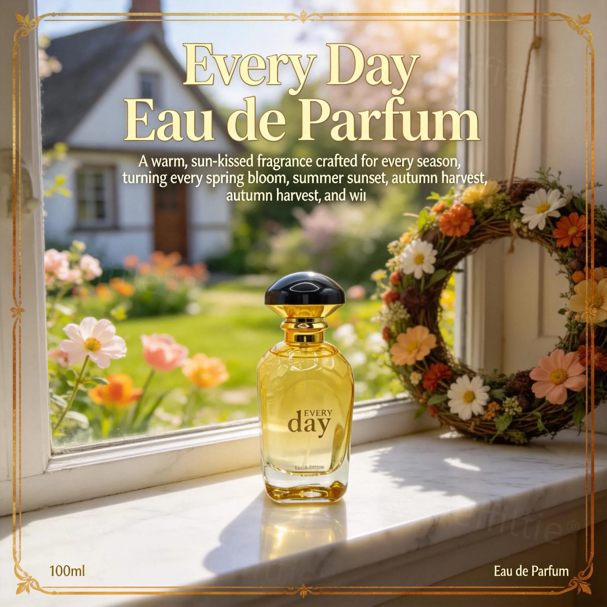 

Fresh Pear Citrus Harmony Fragrance 100ml 3.4oz, Long Lasting Calming Scent, Outdoor Casual Wear, Light Accent for Nature Trips