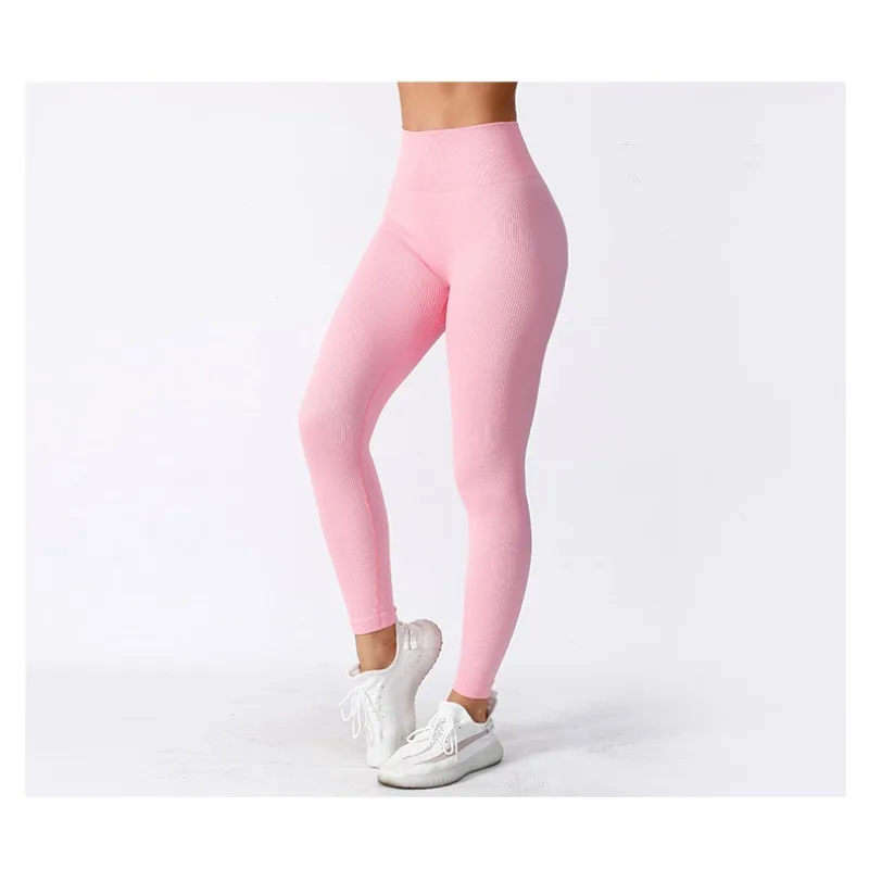 

European and American Women's Seamless Yoga Pants High Waisted Tight Pants High Stretch Yoga Clothes Women's Leggings
