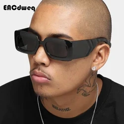 Popular Luxury Women's Sunglasses Black Vintage Rectangle Big Frame Square Glasses 2022 Fashion Women Sun Glasses Man Eyewear