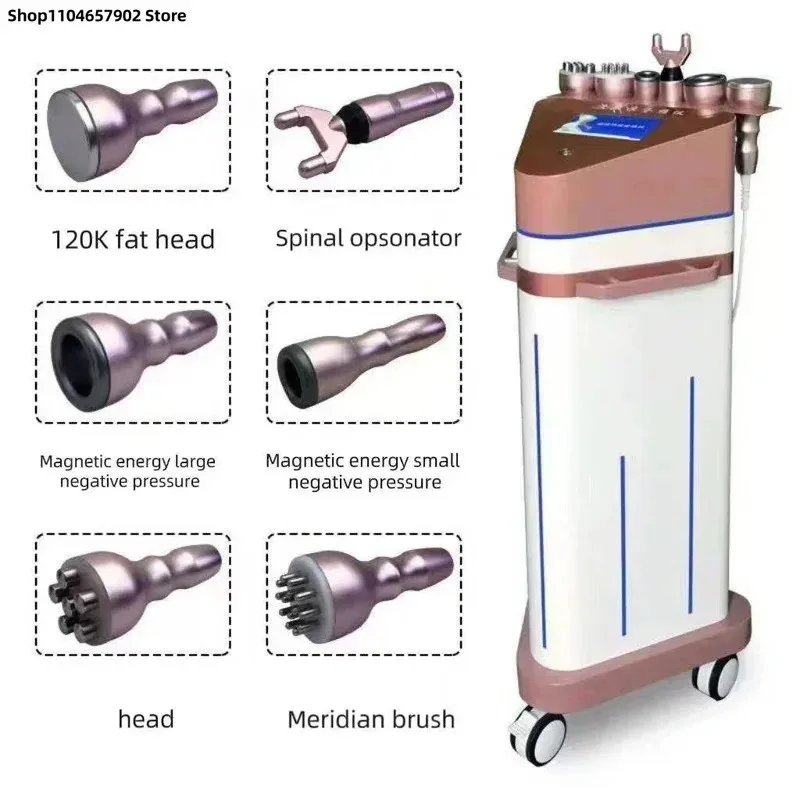 6 in 1 Vacuum Cavitation Slimming System 80Khz Face Lifting Cellulite Reduction Body Massage Fat Burning Machine Hot Sale