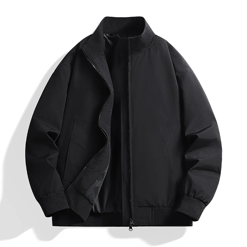 

New Mens Casual Baseball Jacket Zipper Coat Cargo Fashion Youthful Vitality Outdoor Bomber Camping Softshell Hiking Jacket