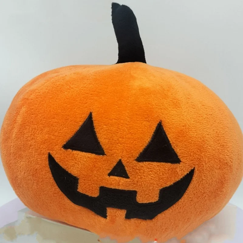 Coussin Créatif en Forme de Citrouille avec Visage Amusant, Jouet en Peluche, Série d'Activités de Scène d'Halloween, Cadeaux pour Enfants