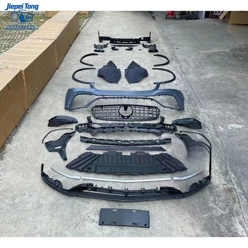 

Suitable for 16-19 Mercedes-Benz GLC X253 modified with GLC63AM-G body kit, front bumper, grille, rear lip, and exhaust tips