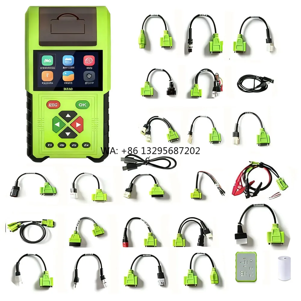 

JDiag M200 Motorcycle Diagnostic OBD2 Scanner Moto Fault Code Reader Battery Tester Motoscan Tool for BMW Yamaha Kawasaki Honda