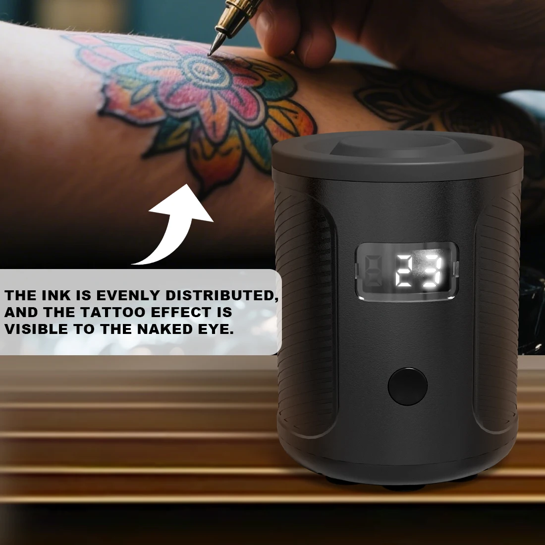 طلاء الوشم اللاسلكي شاكر 1000mA بطارية ثلاث سرعات تعديل دوامة شاكر للوشم الحبر طلاء الأظافر الغراء تهز
