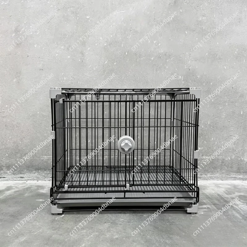 Metal Pet Cage for Small Medium Dogs Cats Rabbits Pet Shop Display Cage with Snap Fasteners & Removable Tray
