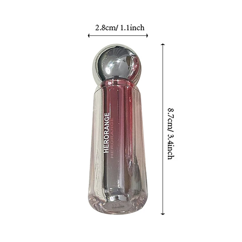 Lucidalabbra Traslucido Cristallino HERORANGE, Idratante, Resistente allo Sbiadimento, Colore Naturale, Rossetto Liquido