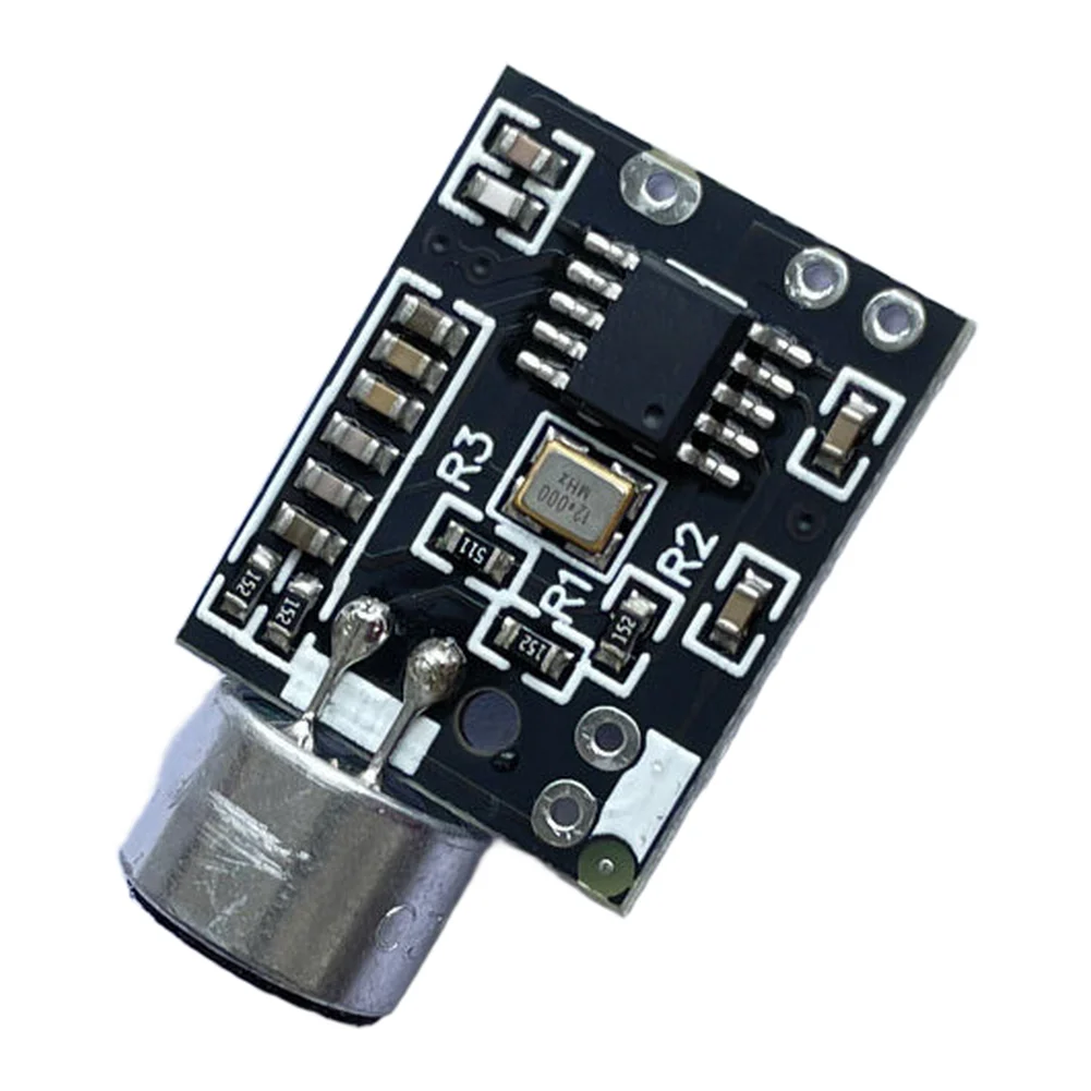 Wireless FM Microphone Transceiver Module for Audio Electronics DC 2.4-4. for 3v Adjustable Frequency 88.7MHz Default