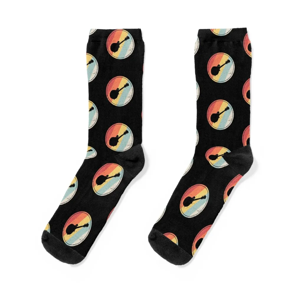 

Vintage Retro Mandolin Socks sports and leisure cotton gym short Mens Socks Women's