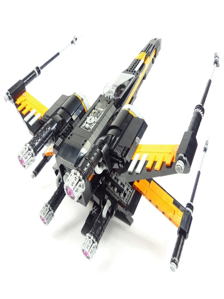 New 1935PCS Famous Star Battle Movie Moc UCS T-70 Wing Model Building Blocks Diy Creative Ideas Toys Birthday Christmas Gift