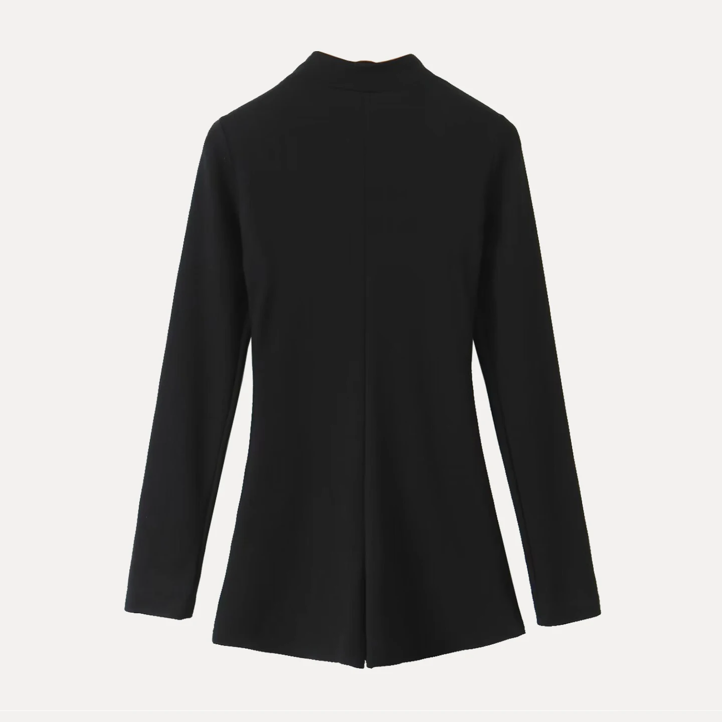 Tuta lunga Sve slim fit Design con cerniera Abbigliamento da donna semplice ma favorable Vita alta Gamba dritta Fibra di poliestere