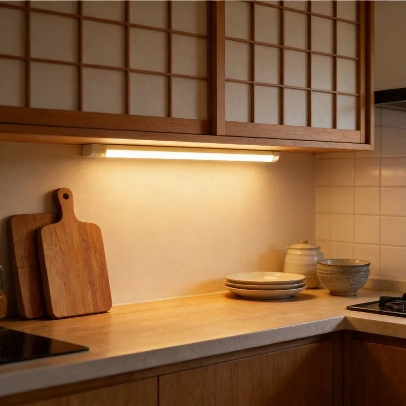 LED Motion Sensing Light Wireless USB Rechargeable Motion Detection Suitable for Kitchen Wardrobe Corridor and Staircase Lights