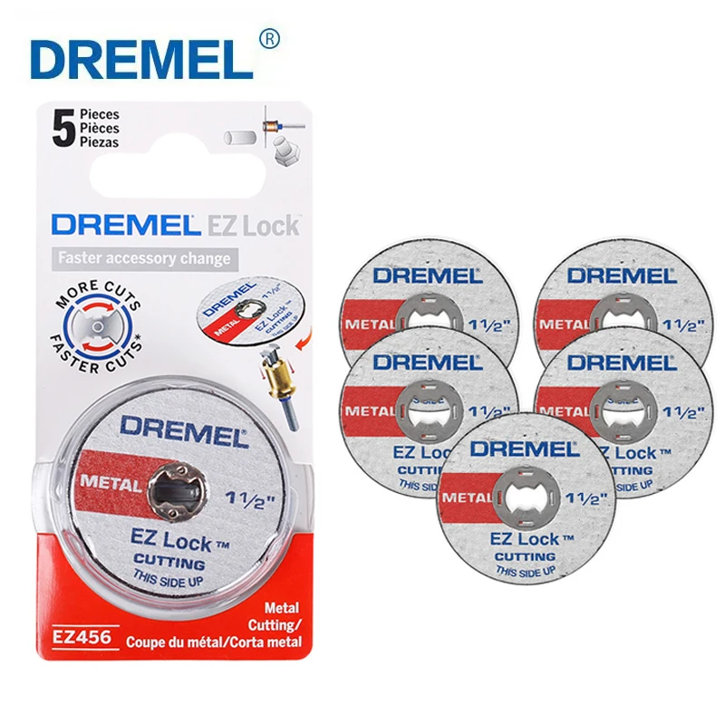 Rodas de Corte da Série Dremel ez Lock Madeira Mental Plástico Moagem Ferramenta Rotativa Disco de Corte Acessórios