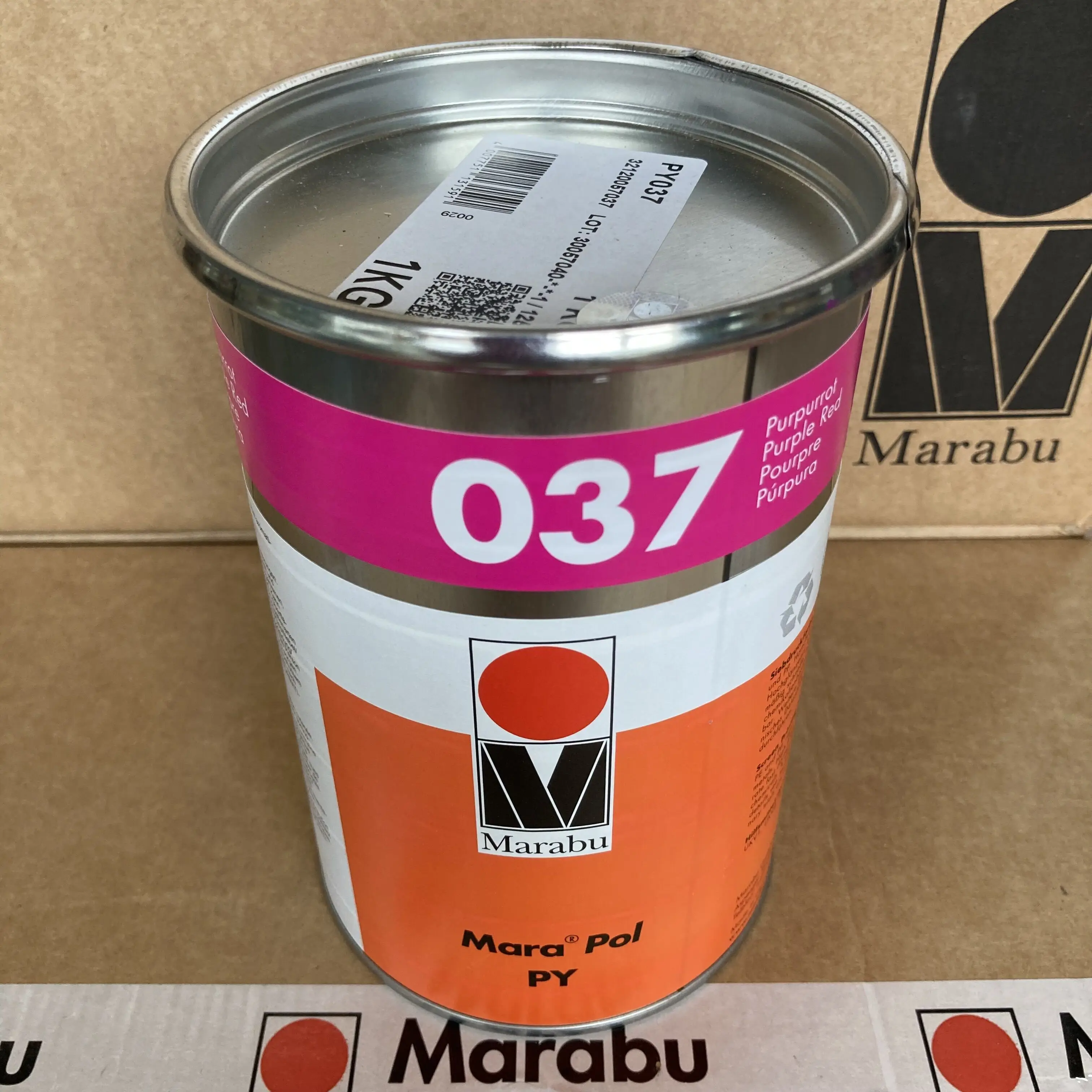 Marabu PY037 Purple red Ink – Premium Screen and Pad Printing Ink for High-End Applications