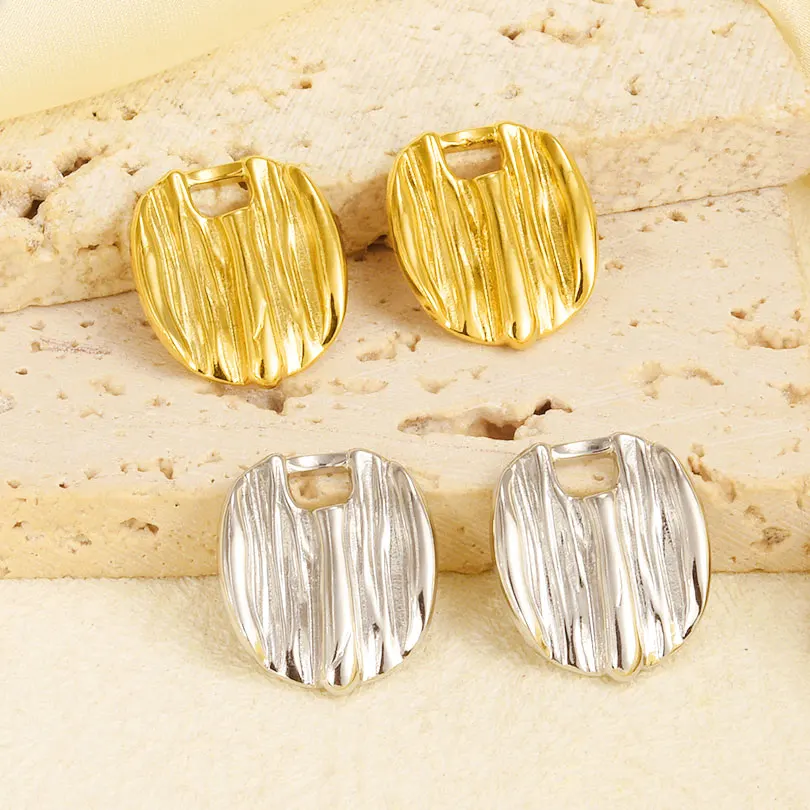 6pcs/Mix Classic Gold/Silver Color Heart Shaped Cross Irregular Shaped Pendant Stainless Steel Diy Women Necklace Accessories