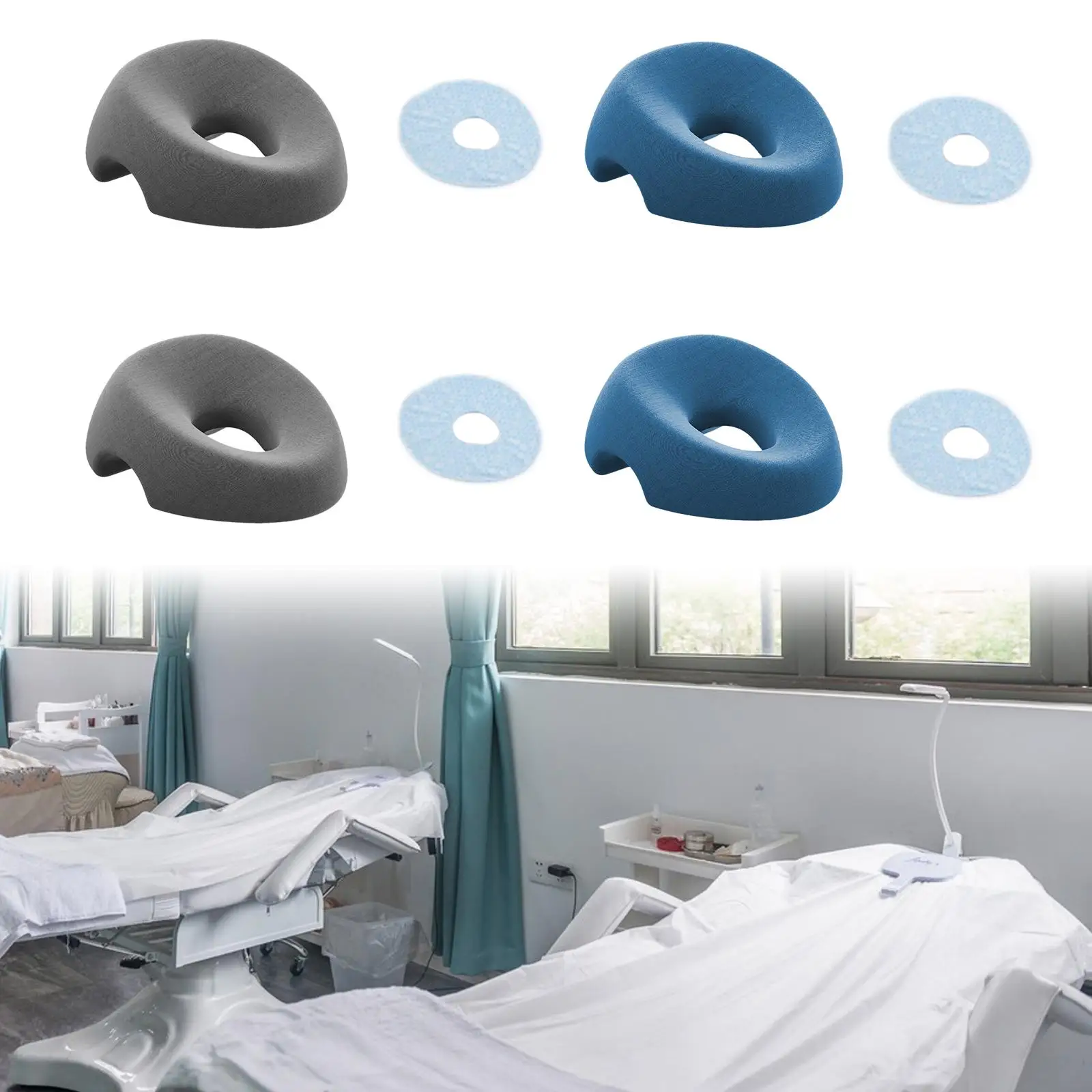 Face Down Massage Pillow Portable Multipurpose Detachable Cover Lying Down Pillow for Women Sleeping Massage Bedroom Living Room