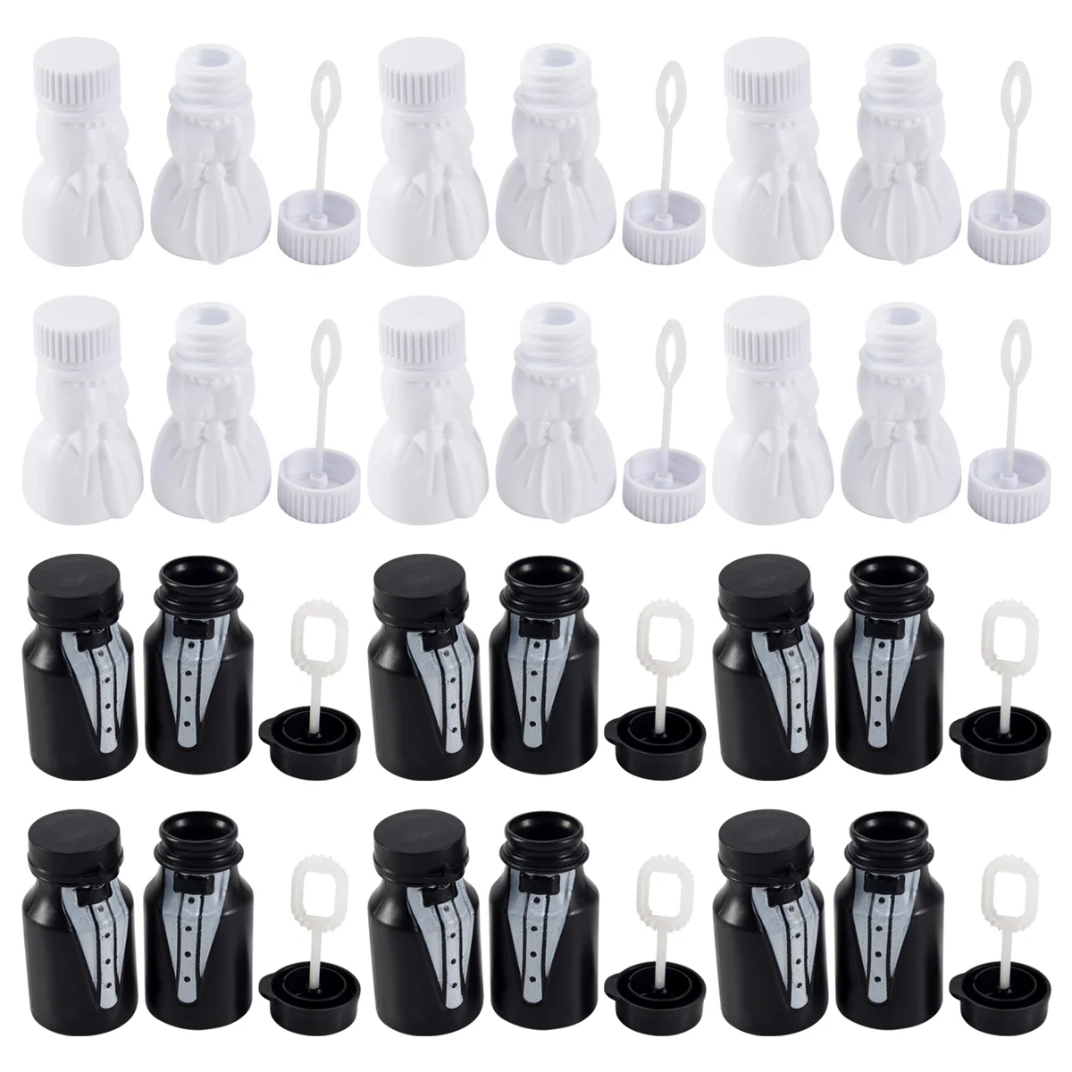 Wedding party bride and groom bubble bottle 1 sets (24pcs)