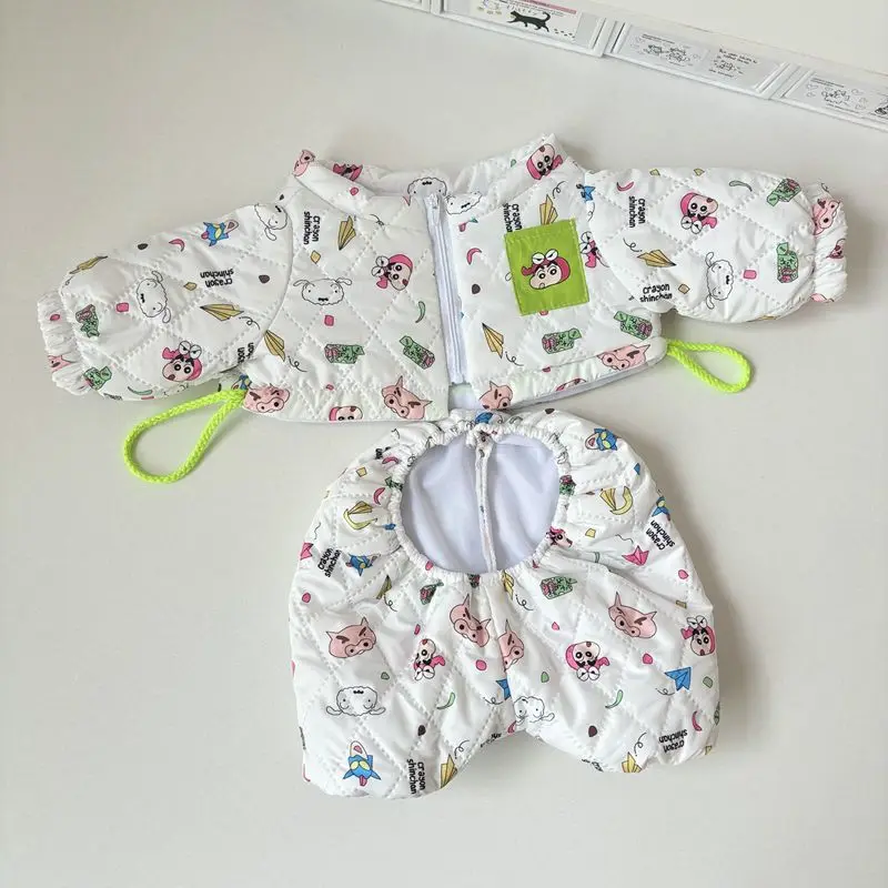 ¡Nuevo estilo! Abrigo de algodón grueso de 40cm, traje de juguetes de algodón, ropa de muñeca de reconocimiento corporal sentado para invierno, regalos de cumpleaños para niños