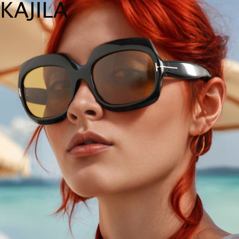 

Vintage Square Sunglasses Women 2024 Luxury Brand Oversized Sun Glasses For Ladies Big Frame Retro Trendy Eyewear Shades UV400