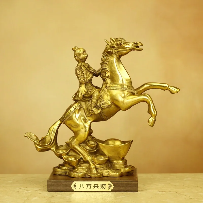 Immediately seal the marquis ornament, copper monkey, twelve zodiac signs Immediately win ingot home office decoration