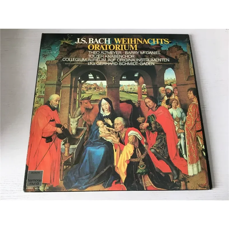 Oratorio Navideño de Bach, Gerhard Schmidt-Gaden, Disco de Vinilo de 3 LP para Coleccionistas de Música Clásica