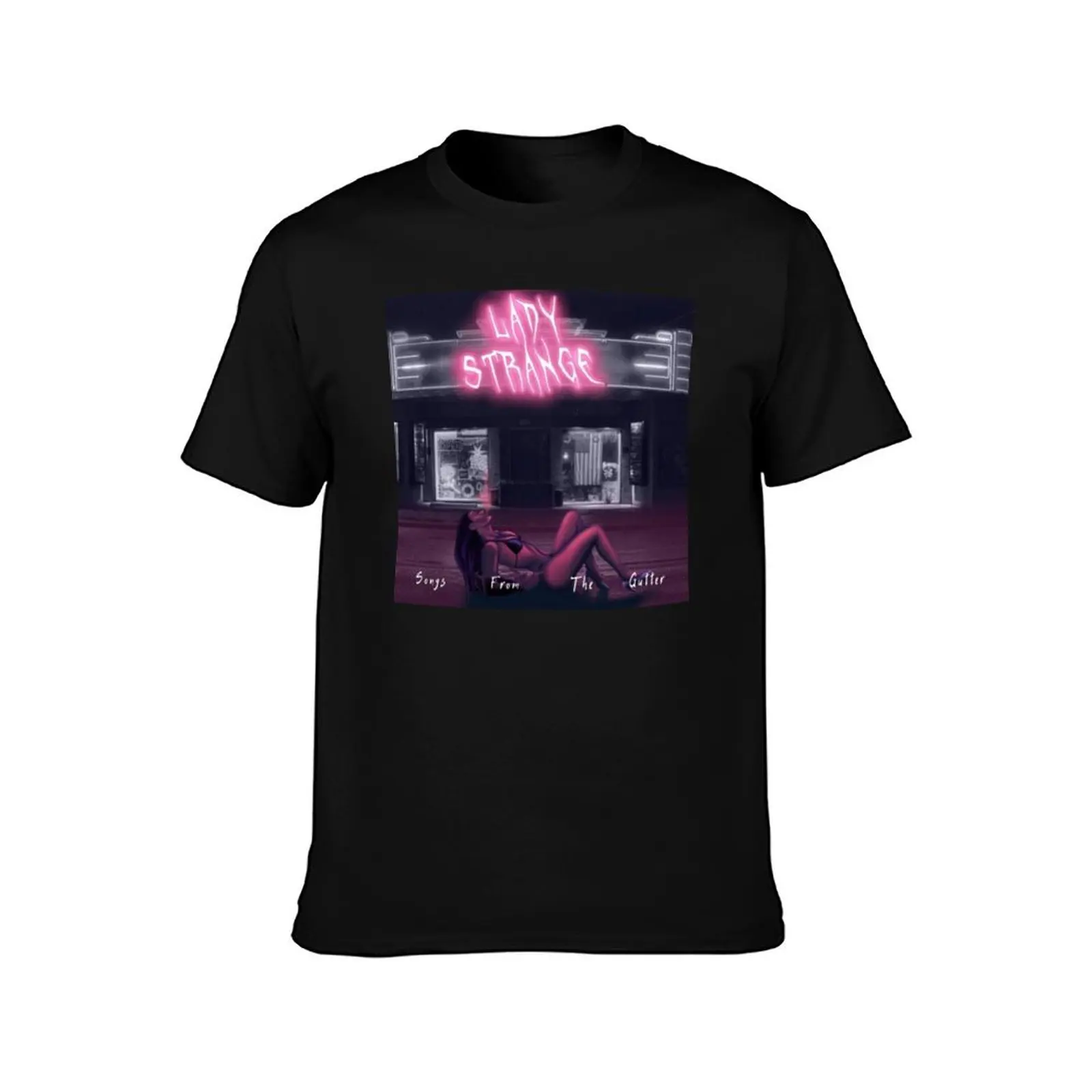 Lady Strange Songs From The Gutter T-Shirt Basic Lightweight Short Sleeve Tee T-Shirt