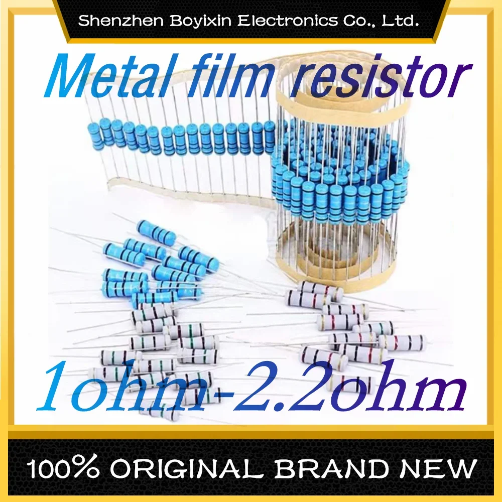 Résistance à couche métallique, 3W, 1%, 0,1 R, 0,12 R, 0,15 R, 0,18 R, 0,22 R, 0,24 R, 0,27 R, 0,3 R, 0,33 R, 0,36 R, 0,39 R, 0,43 R, 0,47 R, 0,5 R, 0,1 R-1M, 10 pièces