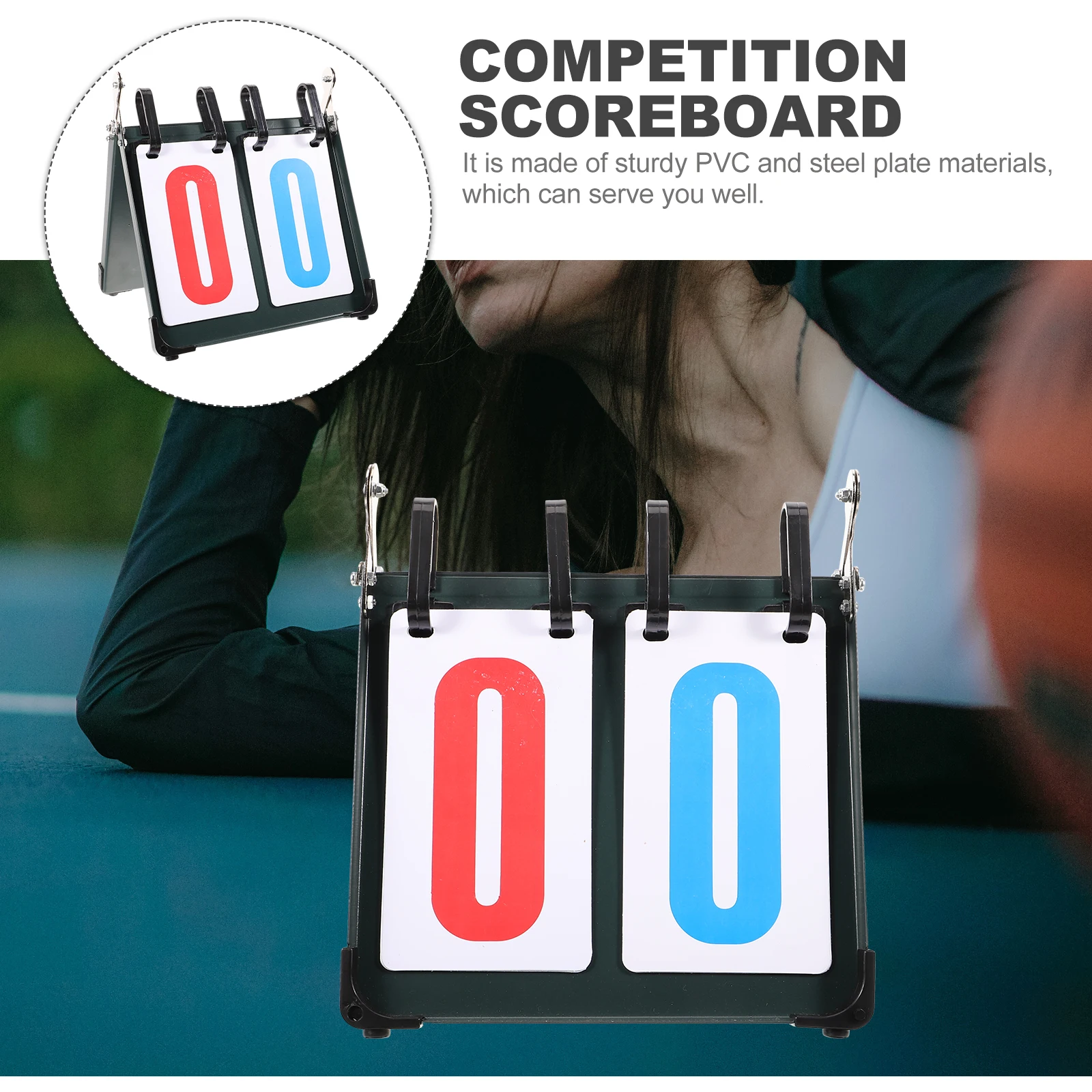

Steel Plate Scoreboard Basketball Recording Coat Hanger Competition Scoring Counter