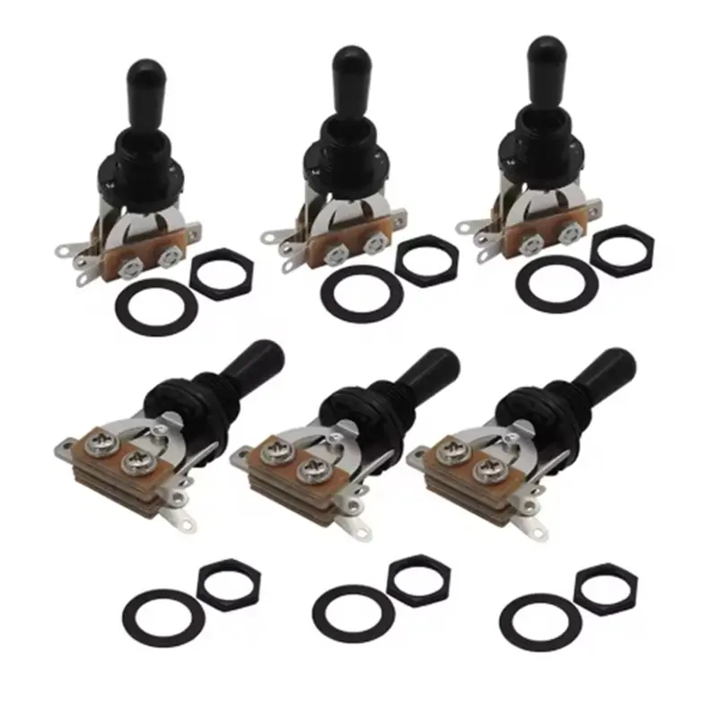NALFI-Guitar Pickup Selector 3 Way Short Straight Toggle Switch For Epiphone Les Paul Electric Guitar In Metric