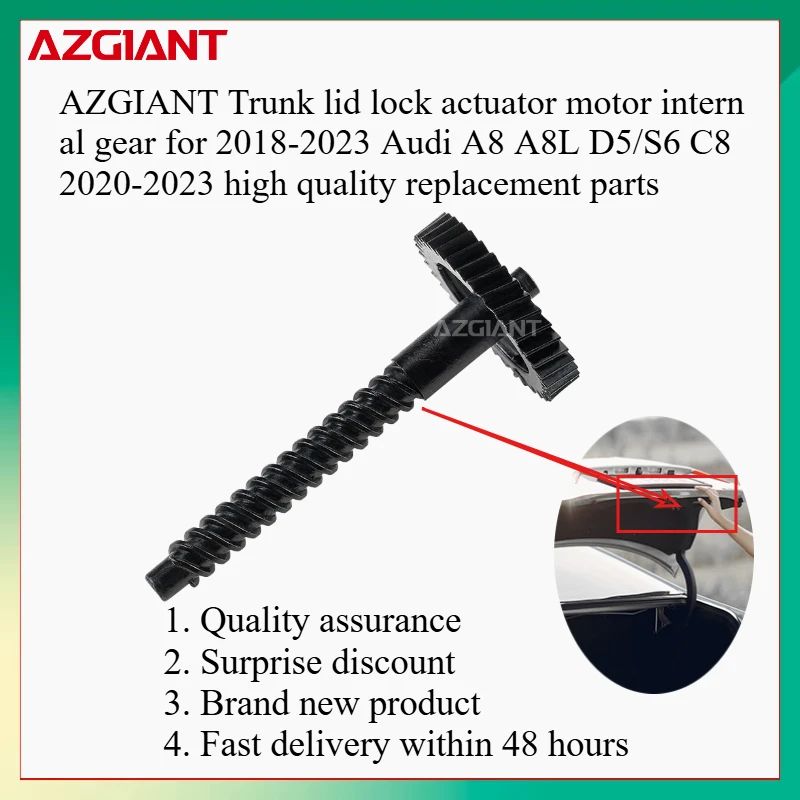 

AZGIANT Trunk lid lock actuator motor internal gear for 2018-2023 Audi A8 A8L D5/S6 C8 2020-2023 high quality replacement parts