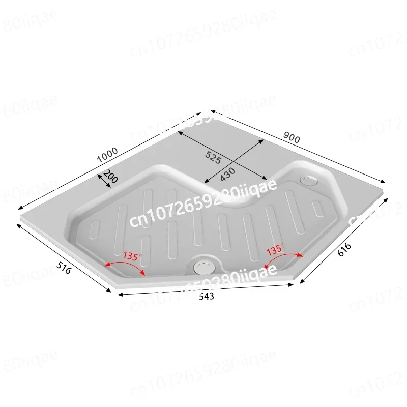 Motorhome Refitting Accessories Motorhome Toilet Base Toilet Shower Basin Left Side Diagonal Door