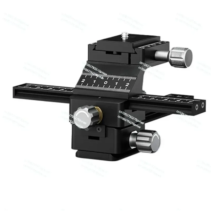 Four-dimensional macro gimbal four-way dual-guide rail micro-single SLR camera tripod  quick-loading board micro