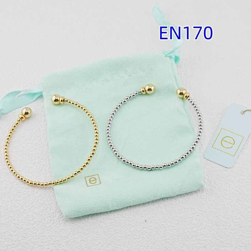 

VKVVA Fashion Jewelry Steel Hoop Copper Bead Bangle for Women Birthday Gifts, Unique Gift