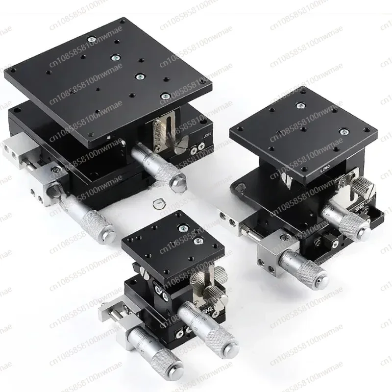 XYZ Axis 60*60/40*40mm Trimming Station Manual Precision Displacement Platform Linear Stage Sliding Table XYZ Rail LGD60-L