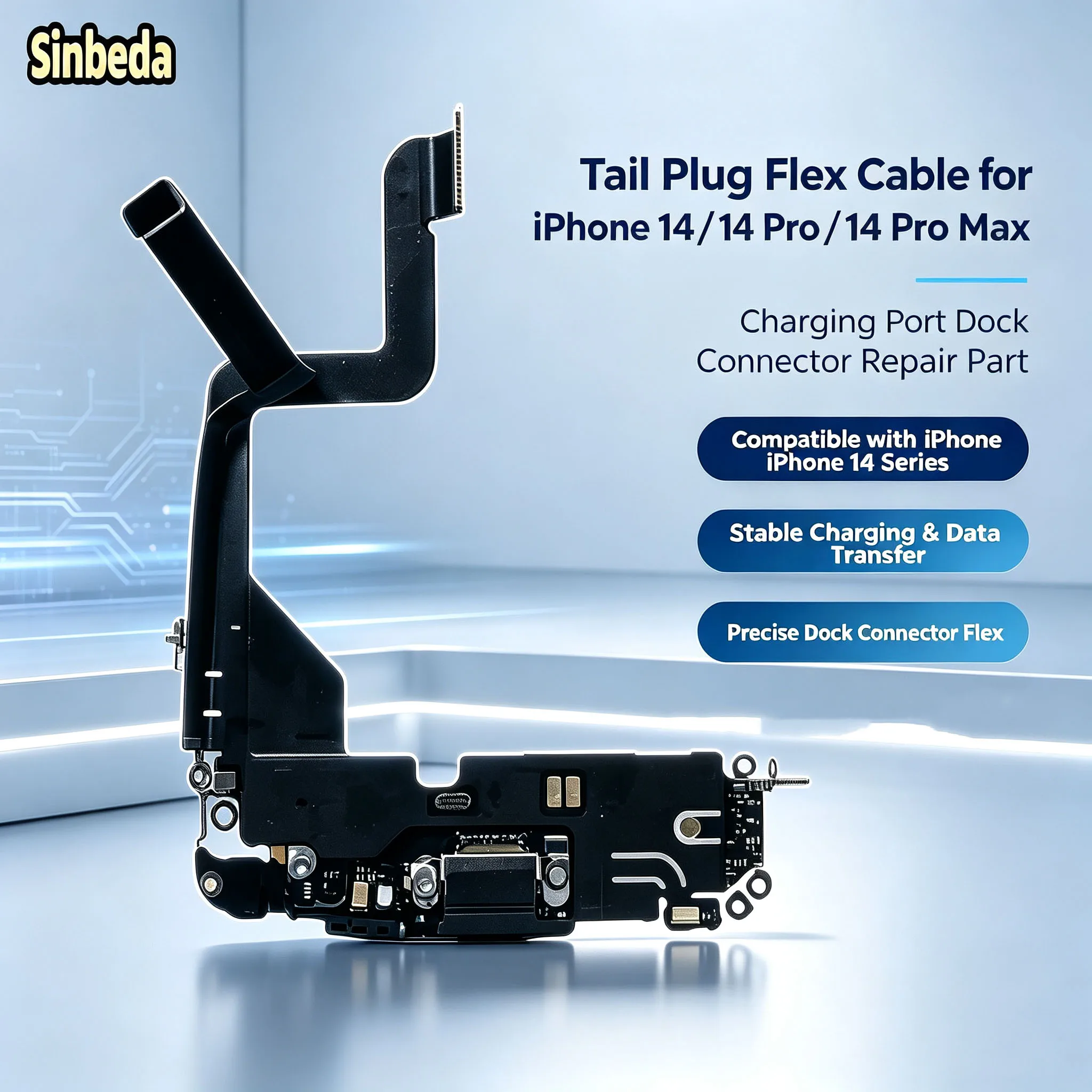 Replacement Lightning Charging Flex Cable For Iphone 14 14PRO 14 Promax USB Charger Port Dock Connector Repair Parts Data Sync
