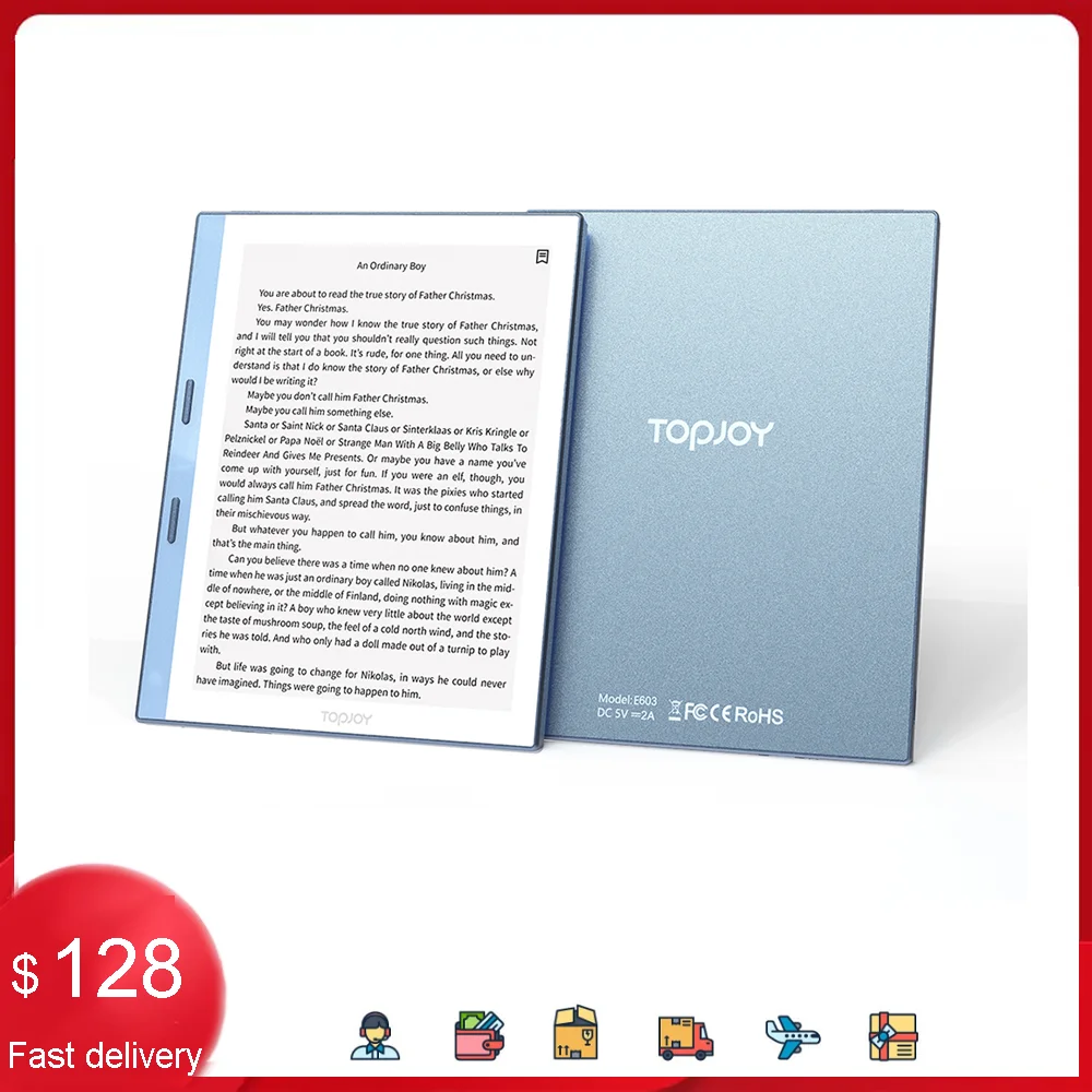 TOPJOY E603: Il Lettore eBook Portatile Perfetto per Viaggiatori e Lettori Intensi