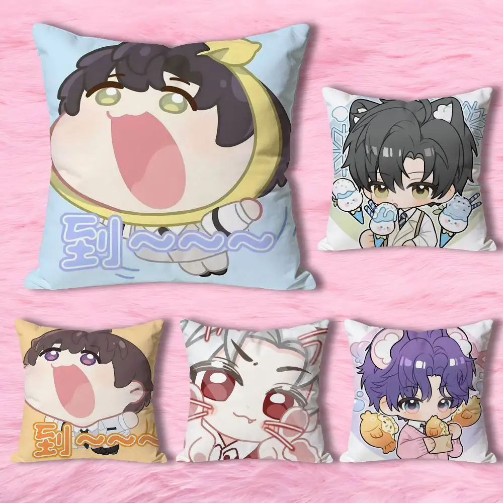 

L-Love And Cute D-Deepspace Anime Celebrity Merchandise All-Match Printed Pillow Case Sofa Car Office Room Decoration Protector