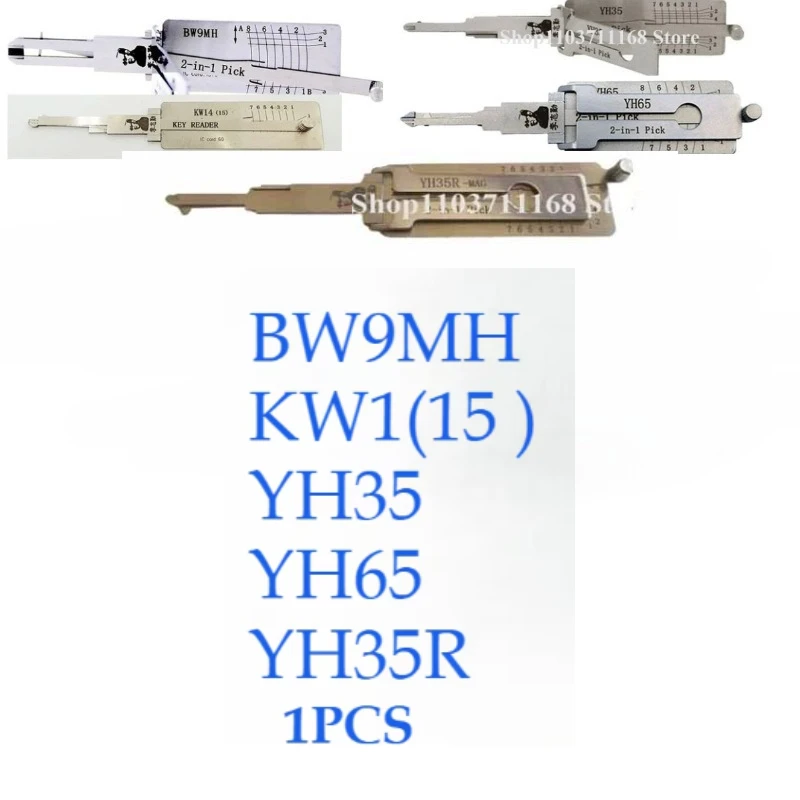 

BM9WH YH35 YH35R YH65 KW14(15) Lishi 2-in-1 Lock Pick for Yamaha Motorcycles for Kawasaki for Motorbikes for BWM Motorcycles
