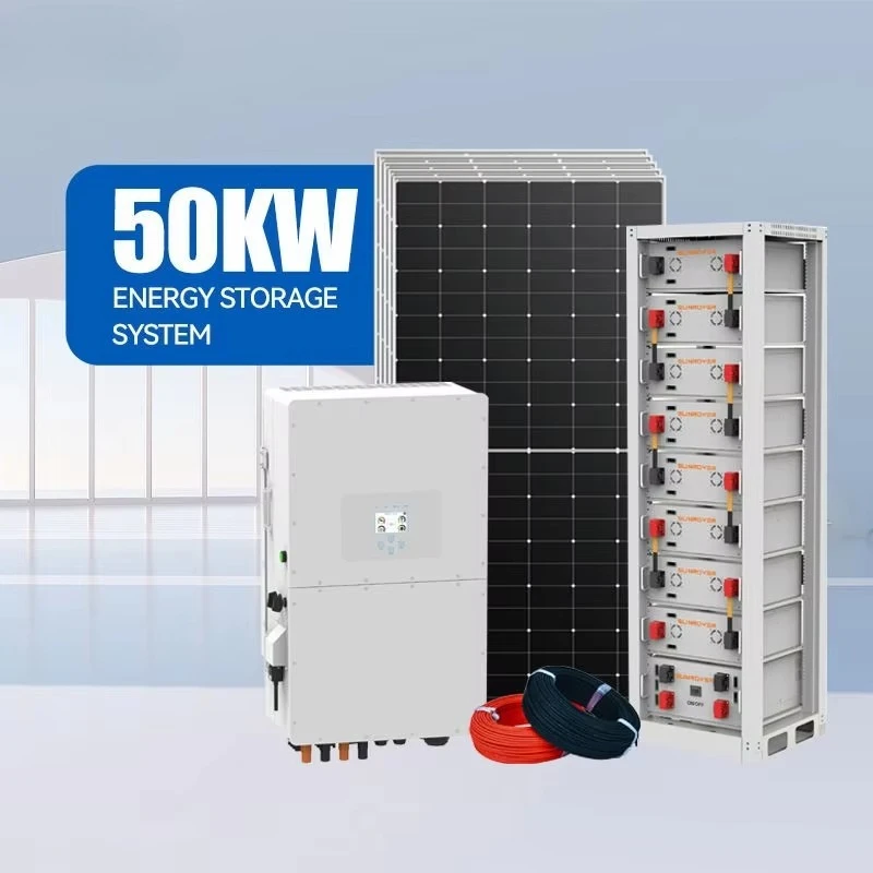 Inverter Ground installation or Roof Installation Customize 50KW Hybrid Solar System Equipped with Deye Solis 50kw