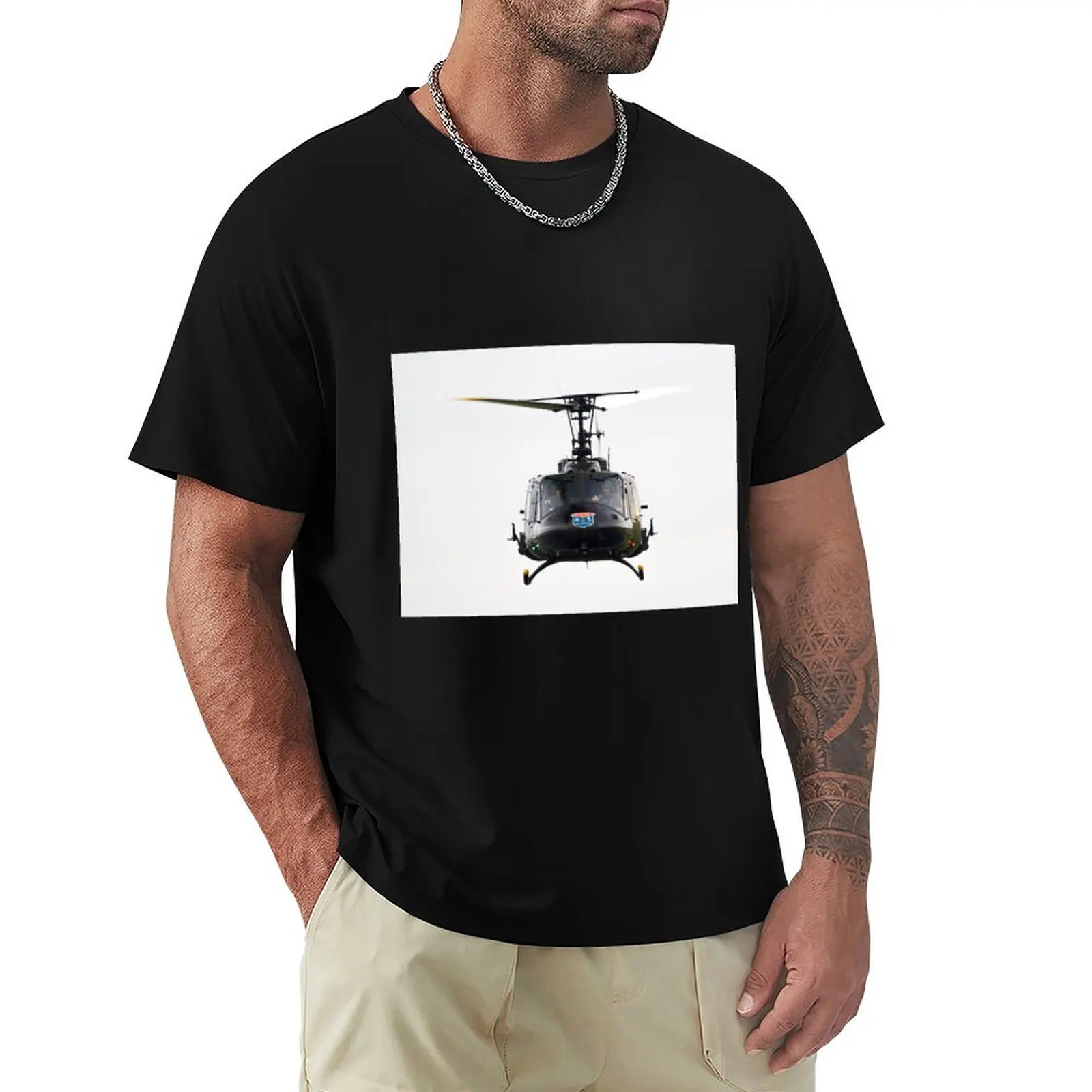 Bell UH-1H Iroquois head-on T-Shirt plus sizes designer shirts cute tops mens plain t shirts