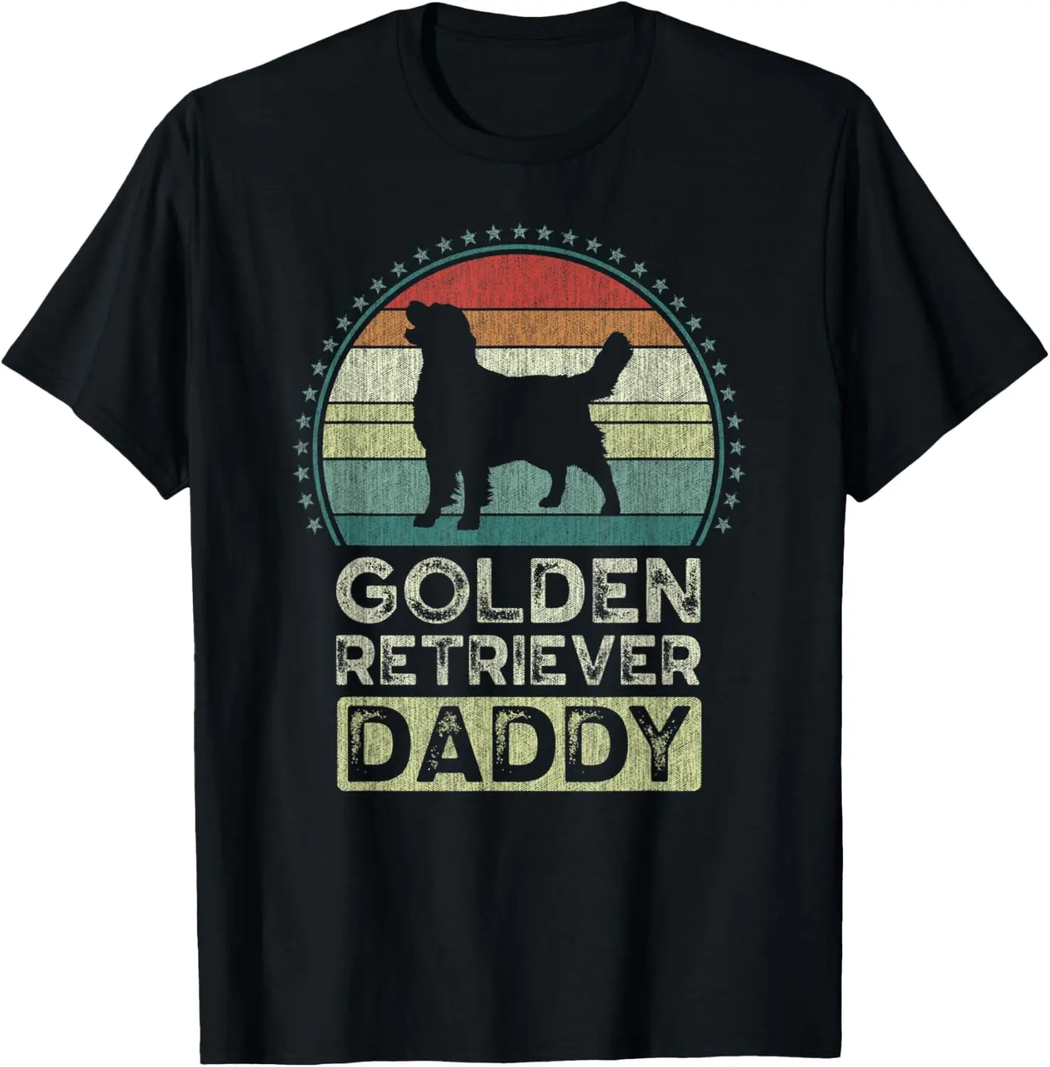 

Mens Golden Retriever Daddy, Father's Day, Dad T-Shirt