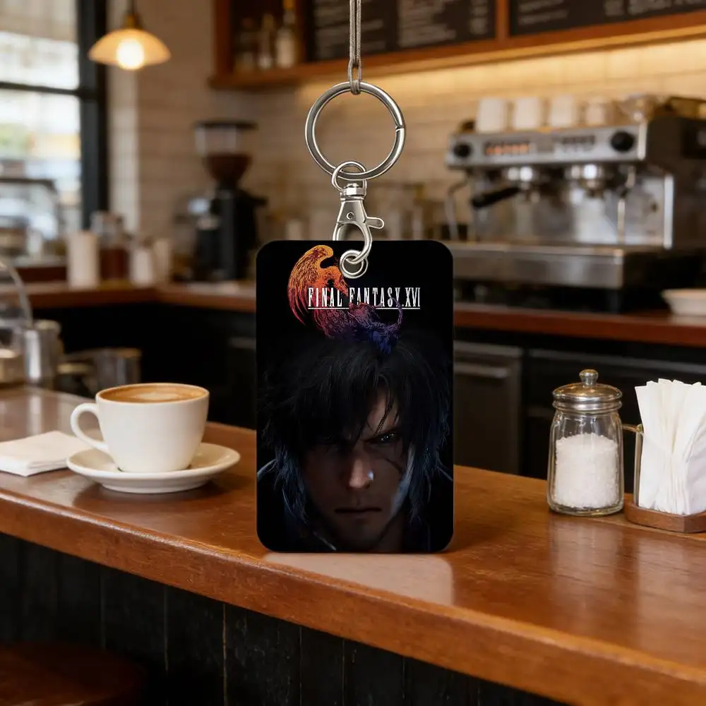 Final Fantasy XVI Game Card Holder For Daily Travel, Bus Card, Access Cards Protector, Suitable For Daily Use.
