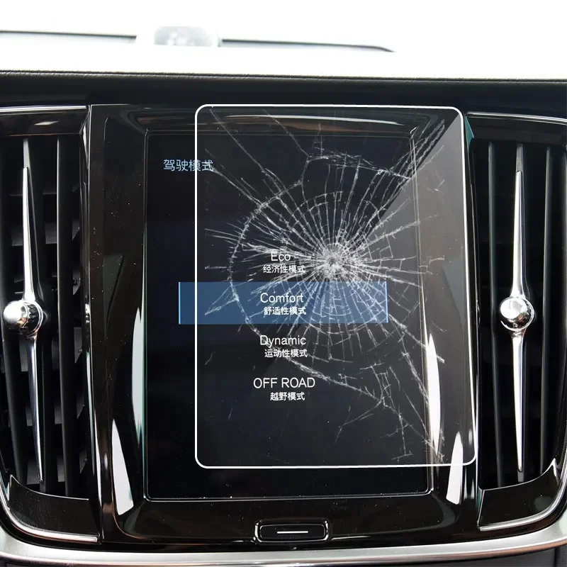 Tempered glass protective film Anti-scratch Film For Volvo V60 V90 S90 XC60 2018 2019 2020 Car GPS navigation film LCD screen