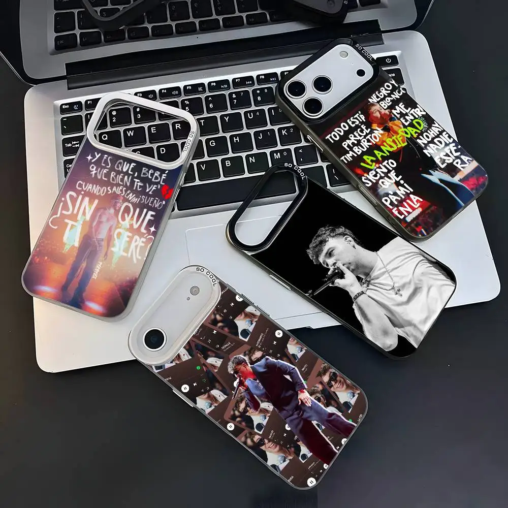 

Hot Singer Q-Quevedo Buenas Noches Phone Case iPhone 12 13 14 15 16 17Pro Max Plus Protect Plating Phone Cover